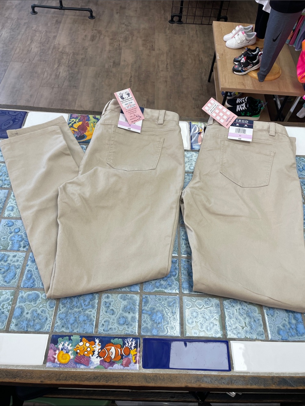 Junior Skinny Flat Front Pants - 2 pair